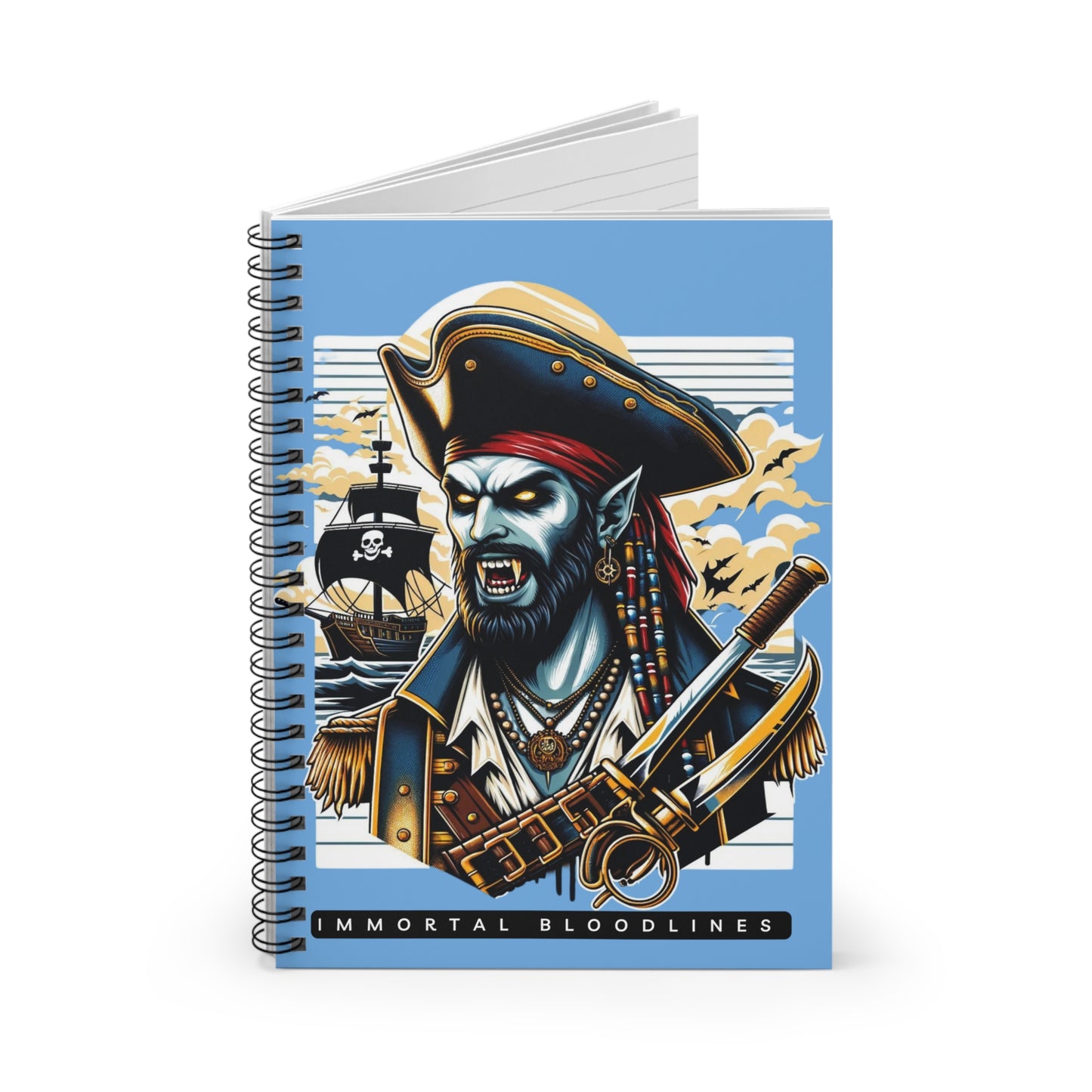 Pirate Spiral Notebook - Ruled Line
