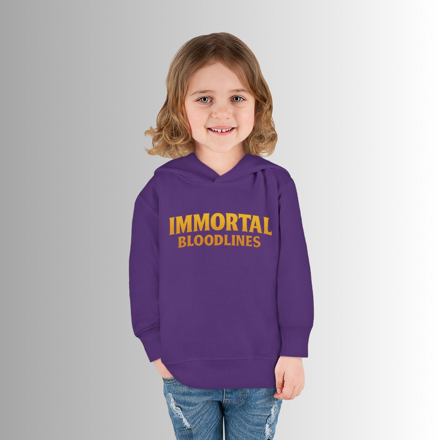 Toddler Hoodie — Neon 'Summer Vibes' Skeleton Pullover