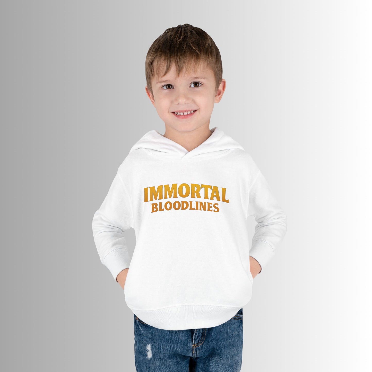 Toddler Hoodie — Neon 'Summer Vibes' Skeleton Pullover