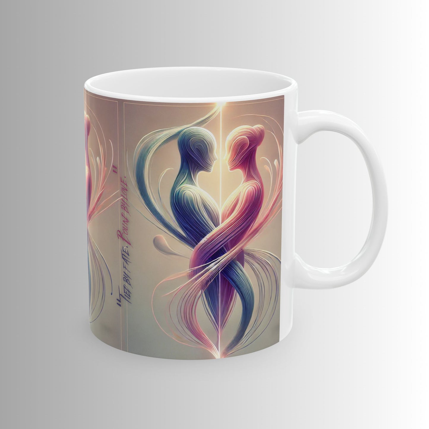 Bound by Love - Immortal Love Collection - Unique 11oz & 15oz Love Design for Coffee & Tea Lovers