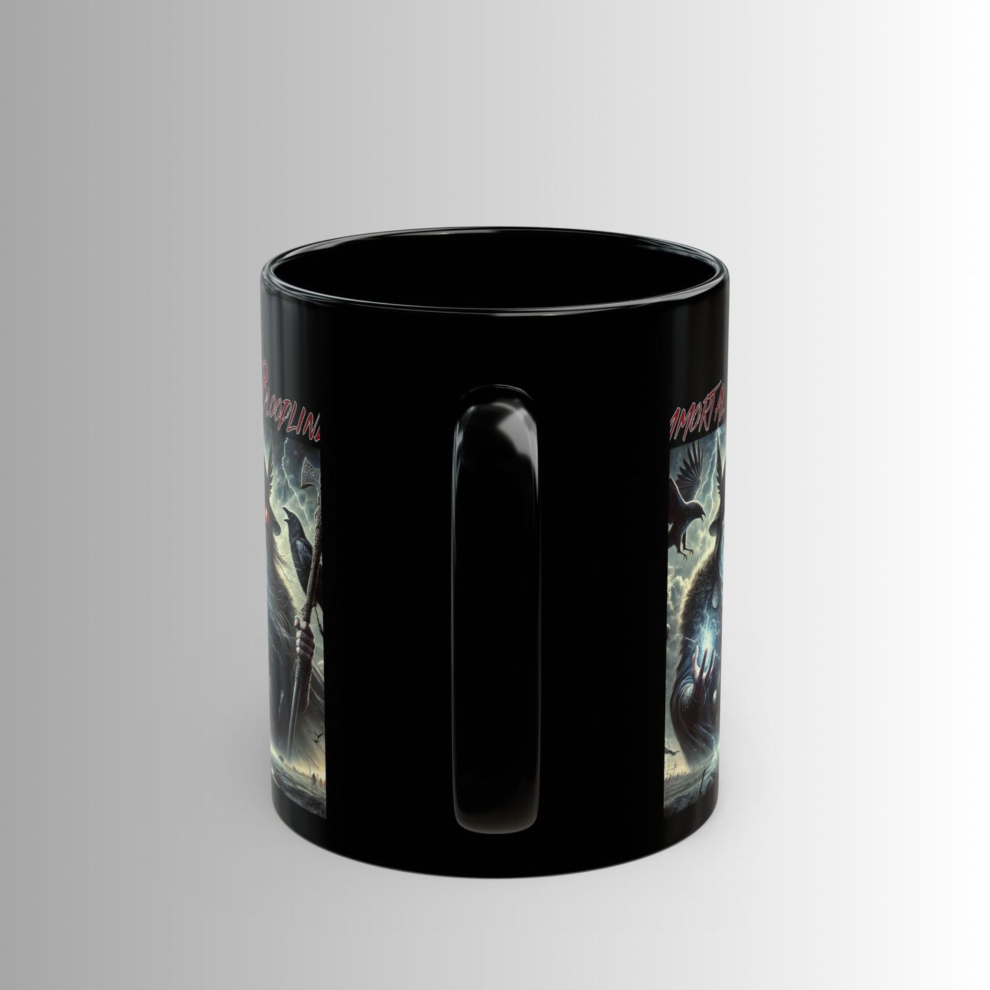 Immortal Bloodlines- God's Collection (Odin) -  Black Mug — (11oz & 15oz)