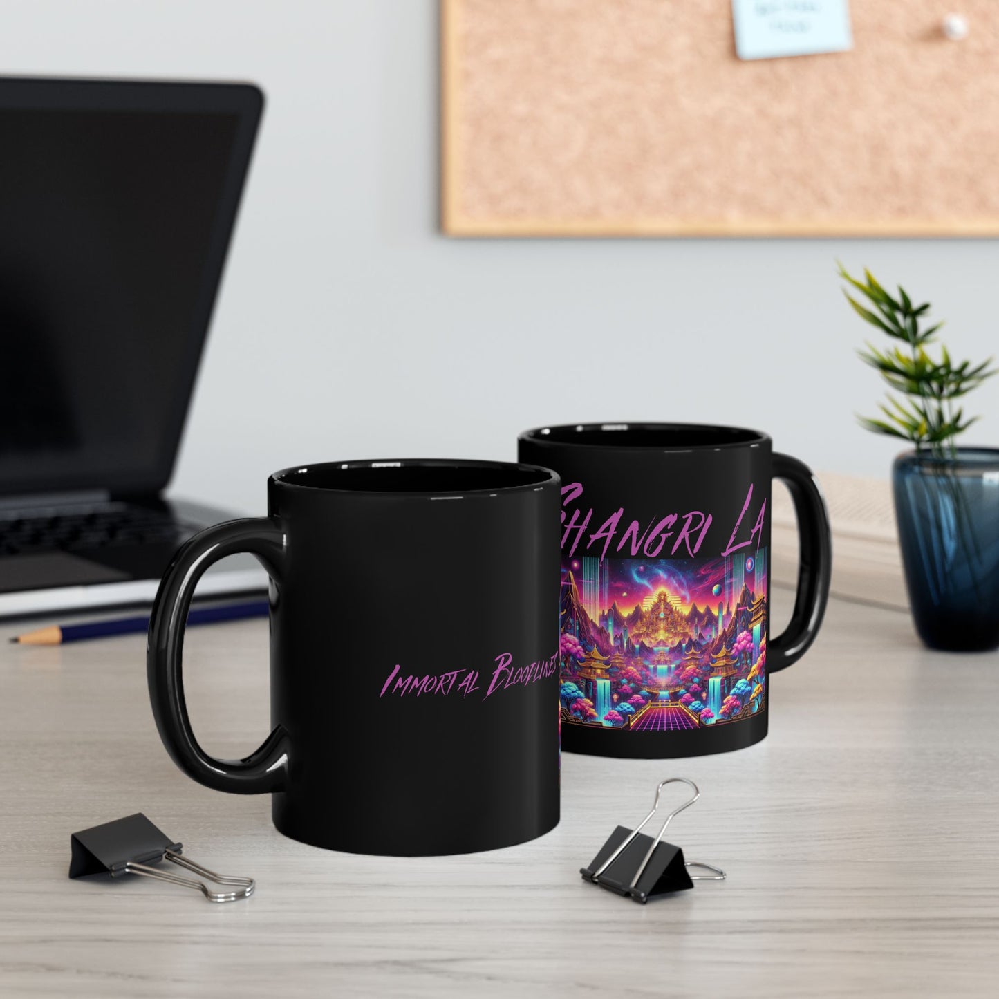 Immortal Bloodlines - Shangri-LaMug - Vibrant Graphic Coffee Cup for Mythology Lovers
