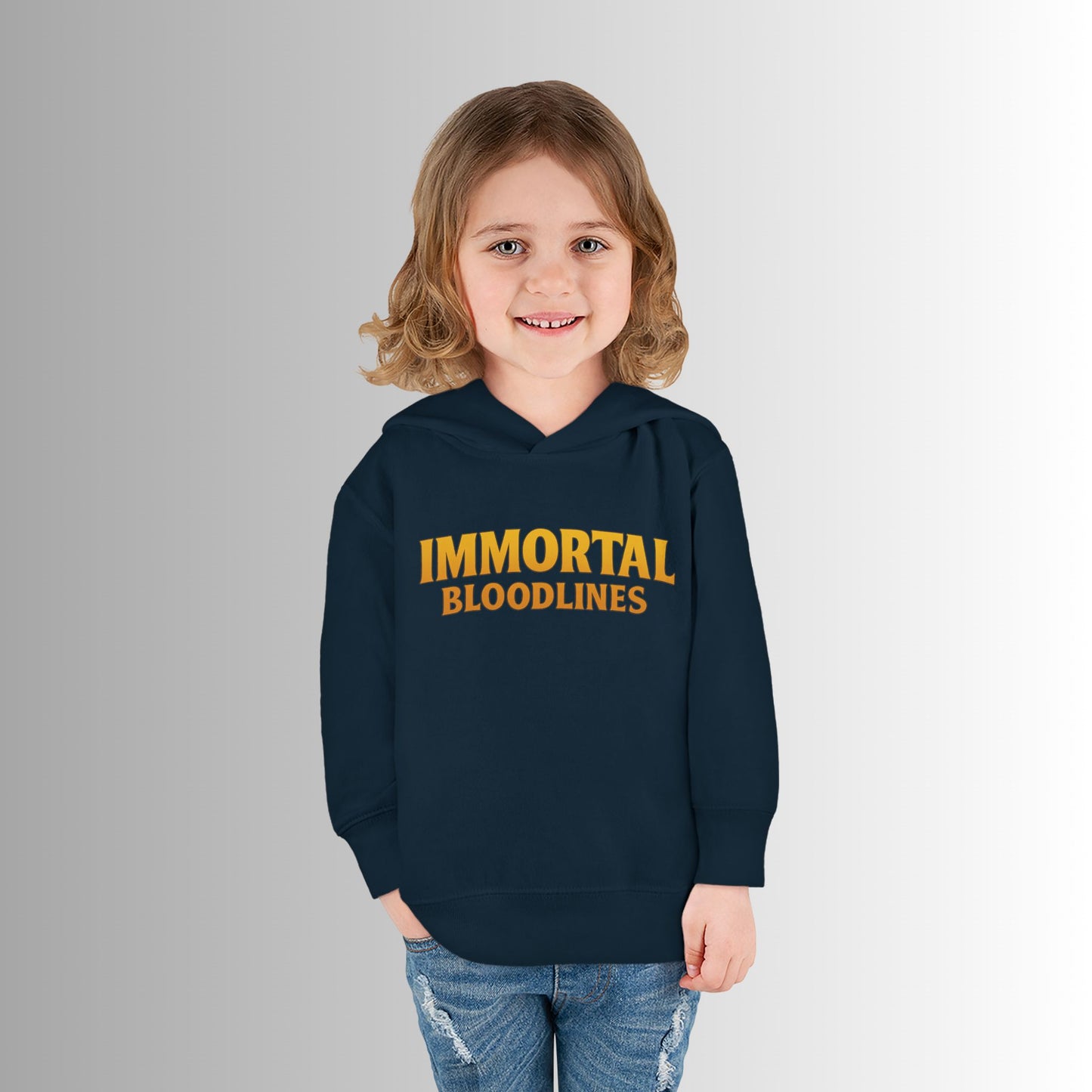 Toddler Hoodie — Neon 'Summer Vibes' Skeleton Pullover