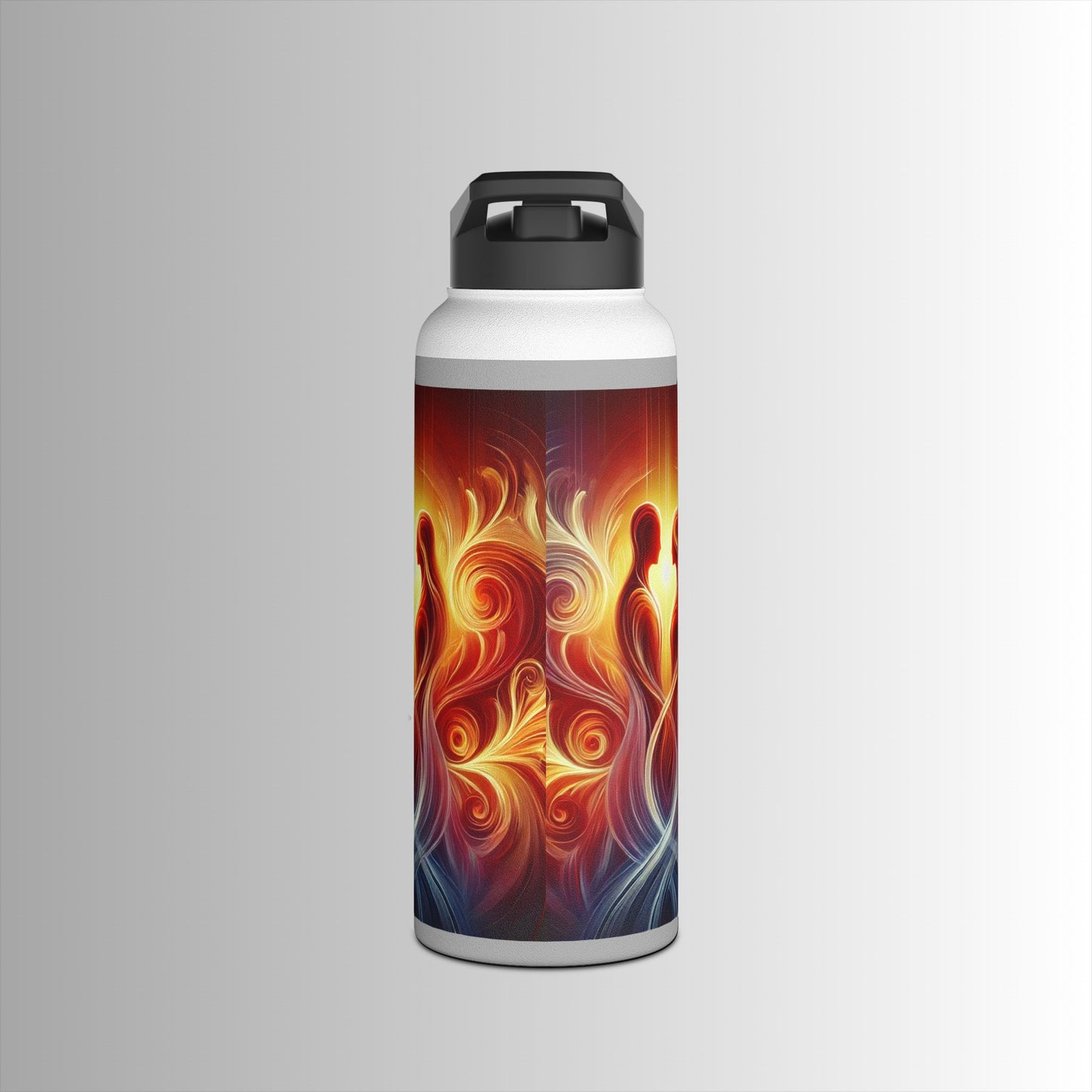 Eternal Flame - Stainless Steel Water Bottle, Standard Lid - The Immortal Love Collection