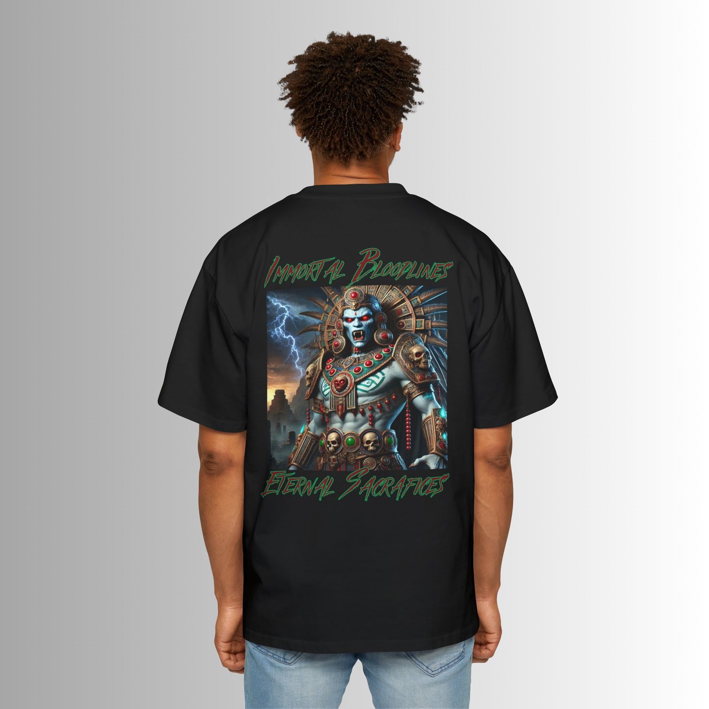 Curse of the Tlacaelel Aztec Priests Collection - Oversized Tee (GCC)