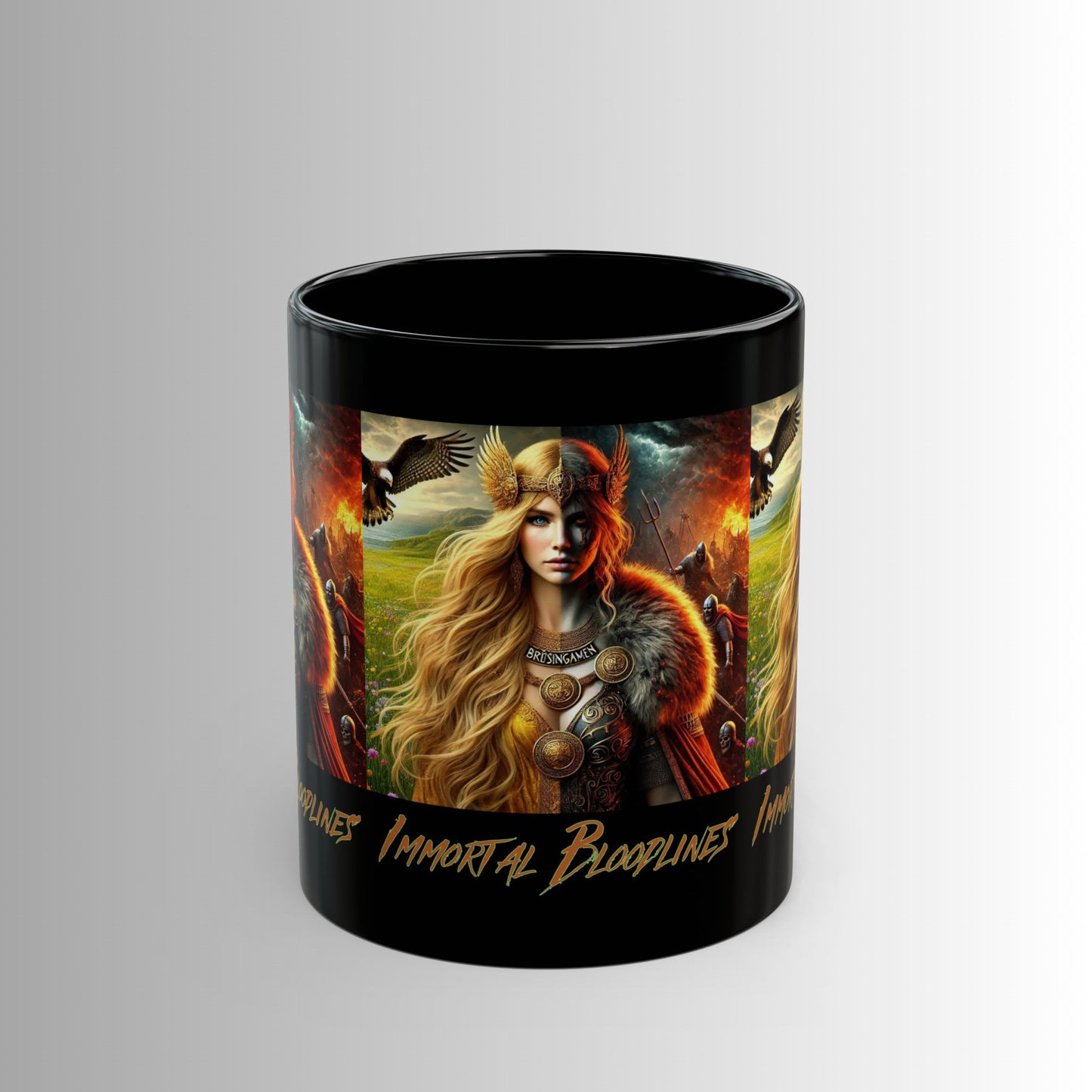 Immortal Bloodlines- God's Collection (Freya) -  Black Mug — (11oz & 15oz)