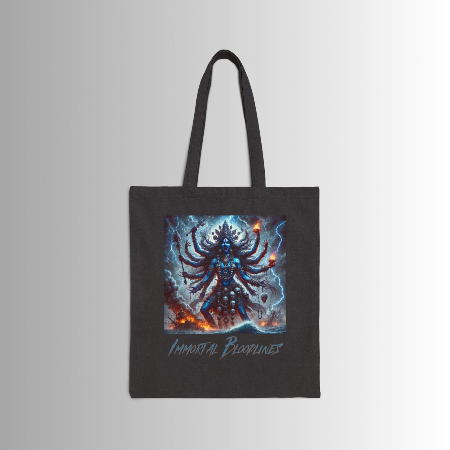 Immortal Bloodlines Gothic Tote Bag - Stylish Canvas Shopper for Art Lovers - Kali