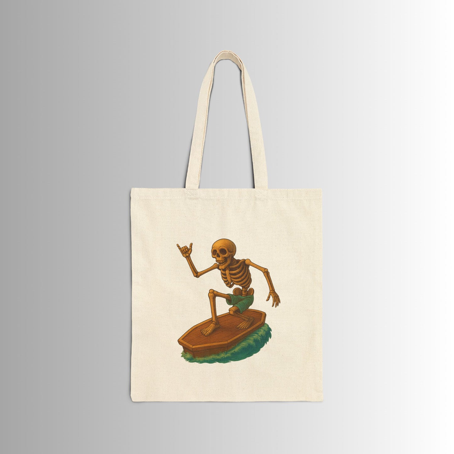 Surf-Inspired Cotton Canvas Tote Bag - Perfect for Beach Lovers, Eco-Friendly Shopping, Gifts for Surfers, Summer Adventures