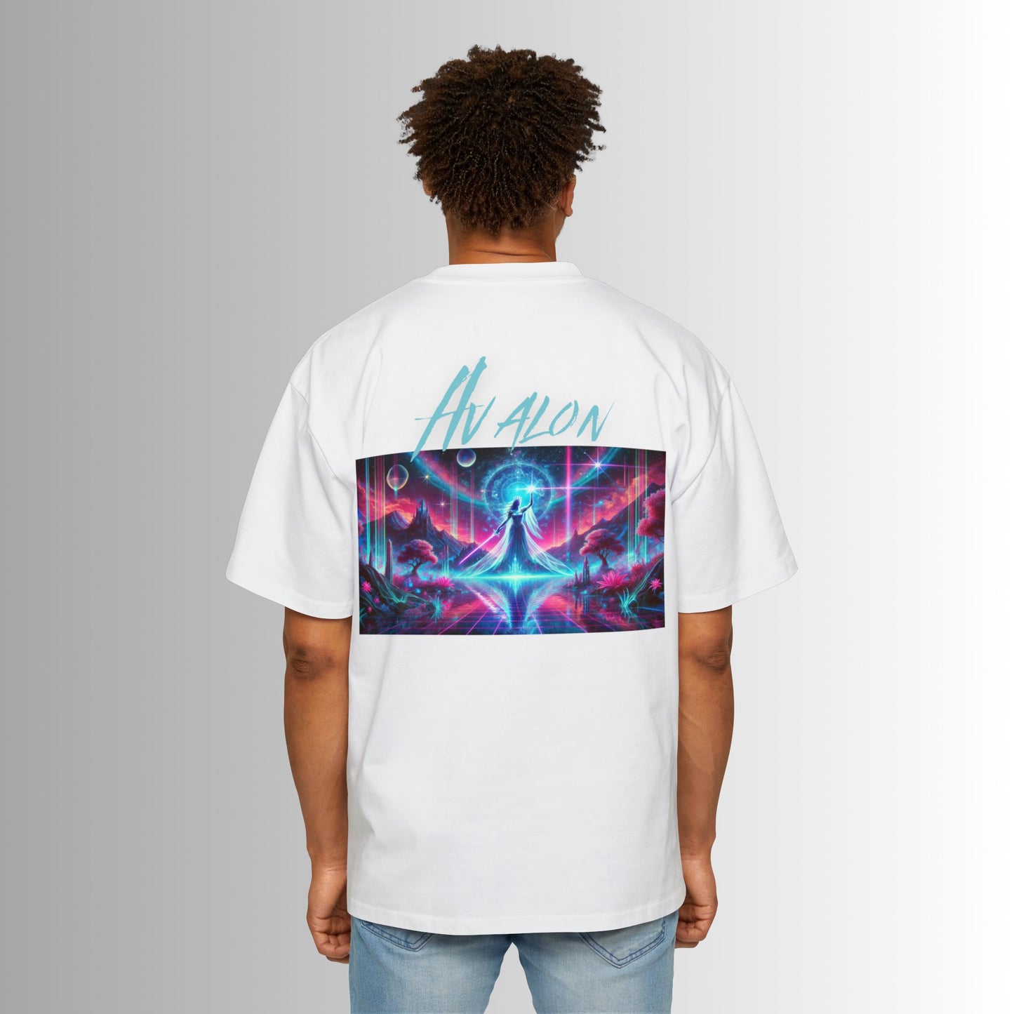 Immortal Bloodlines Men's Heavy Oversized Tee - Avalon Graphic T-Shirt