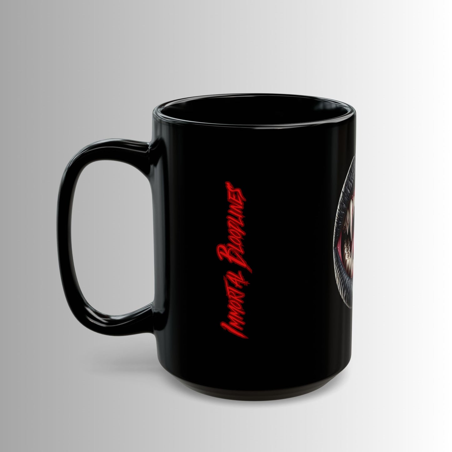 Immortal Bloodlines- Teeth-  Black Mug — (11oz & 15oz)