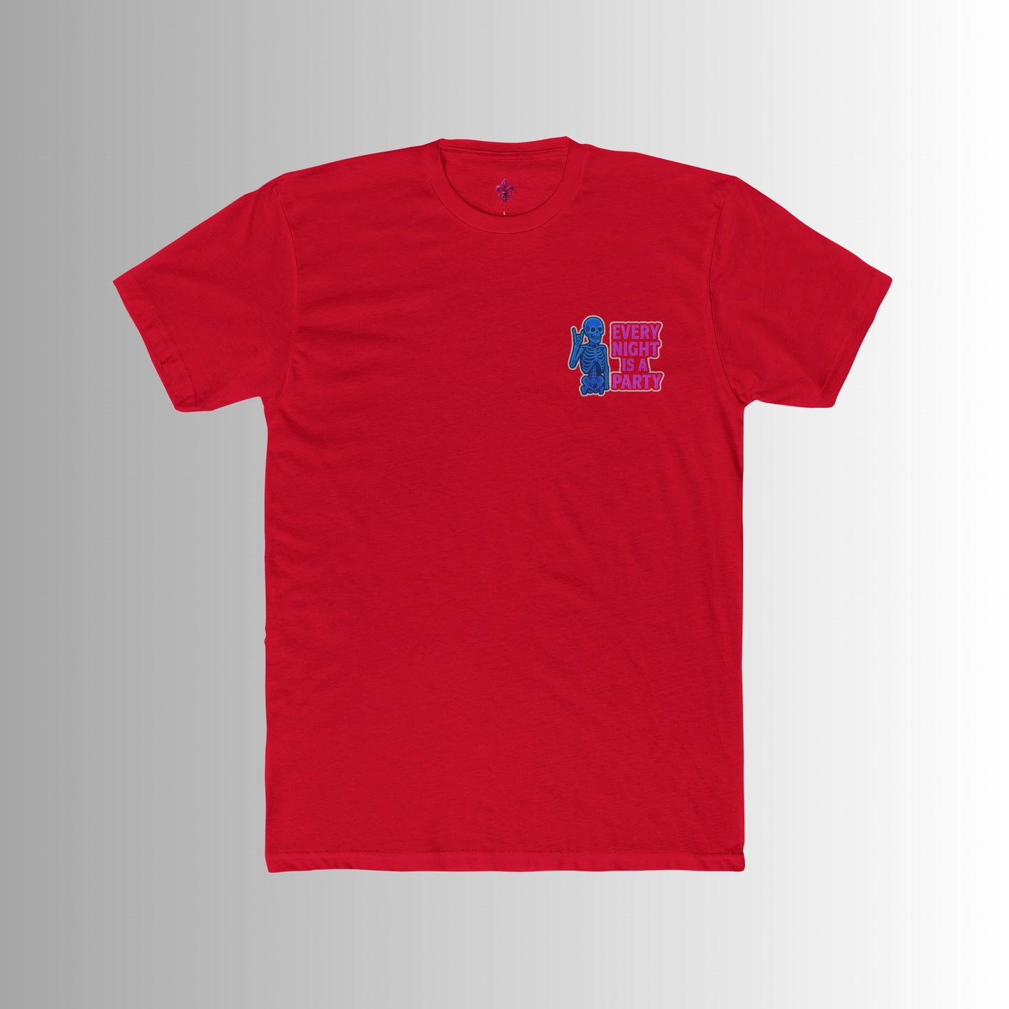 Party All Night Skeleton Bonfire Tee