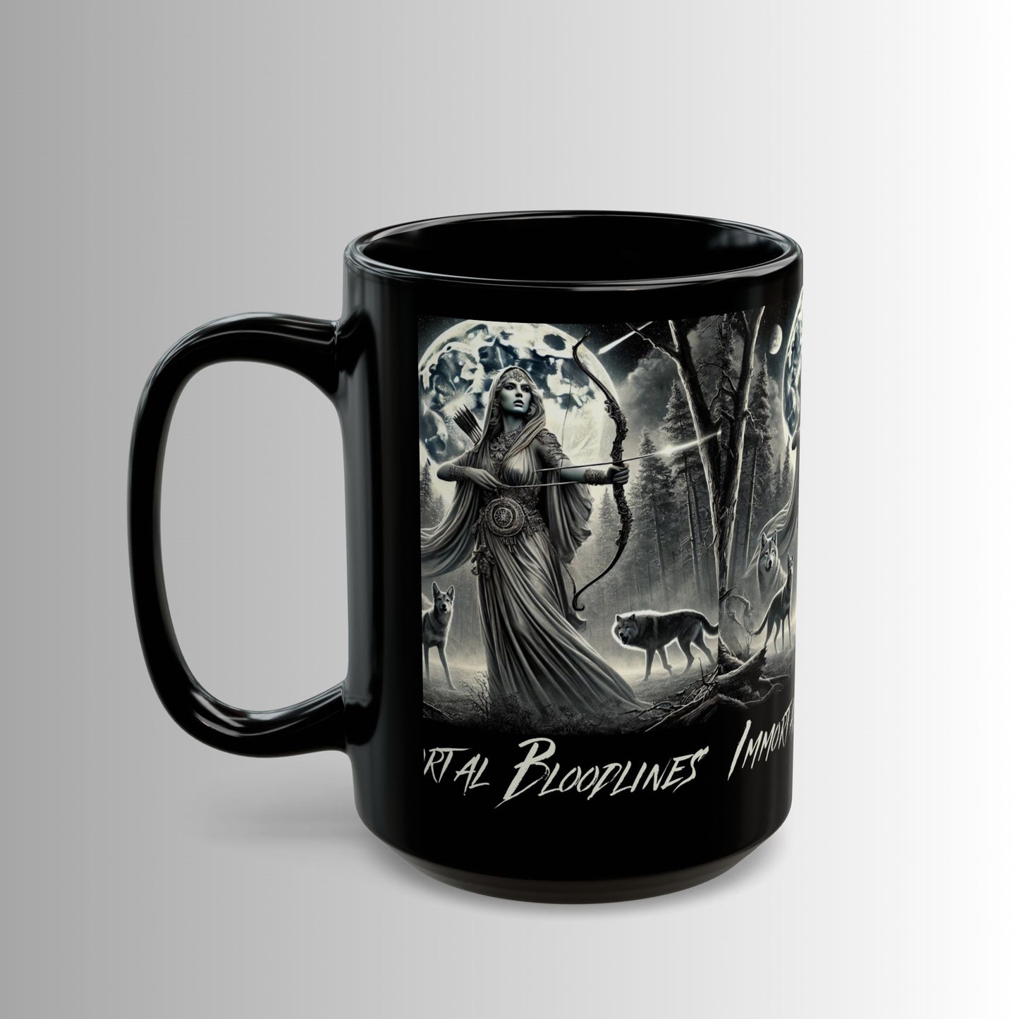 Immortal Bloodlines- God's Collection (Diana) -  Black Mug — (11oz & 15oz)