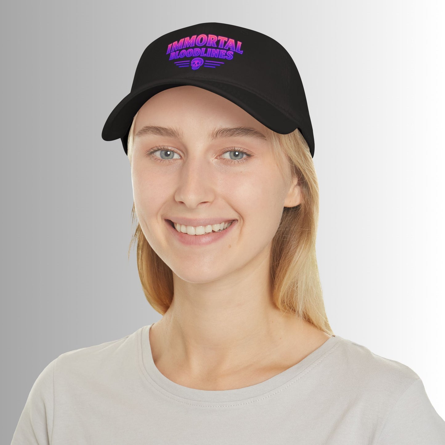 Immortal Bloodlines Baseball Cap — Neon Skull Low Profile Hat