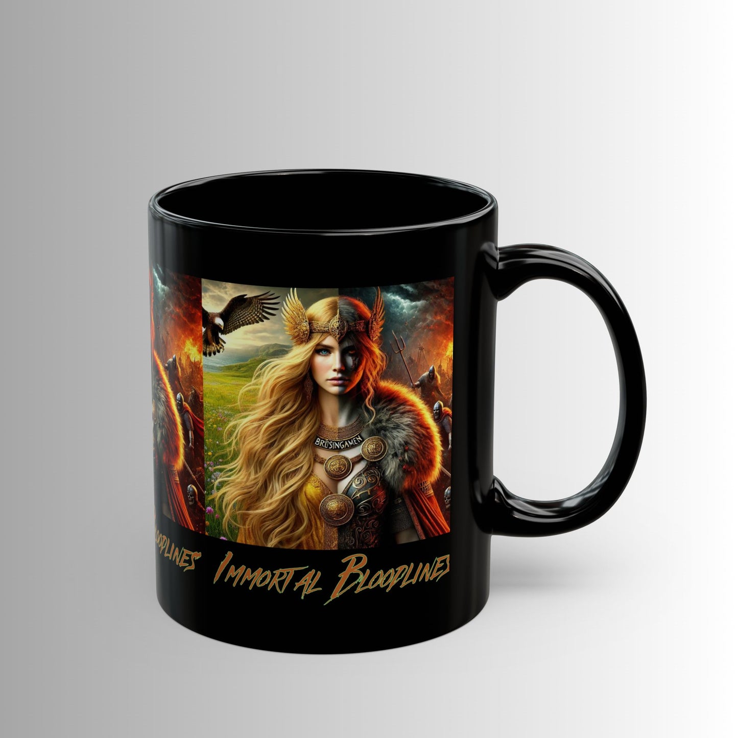 Immortal Bloodlines- God's Collection (Freya) -  Black Mug — (11oz & 15oz)