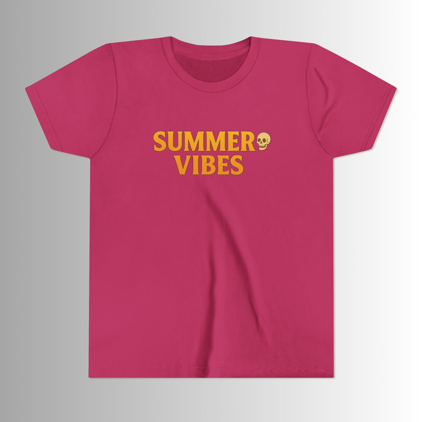 Summer Vibes Large Print Youth Tee