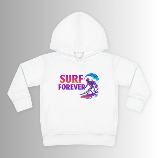 Toddler Hoodie — Neon 'Summer Vibes' Skeleton Pullover