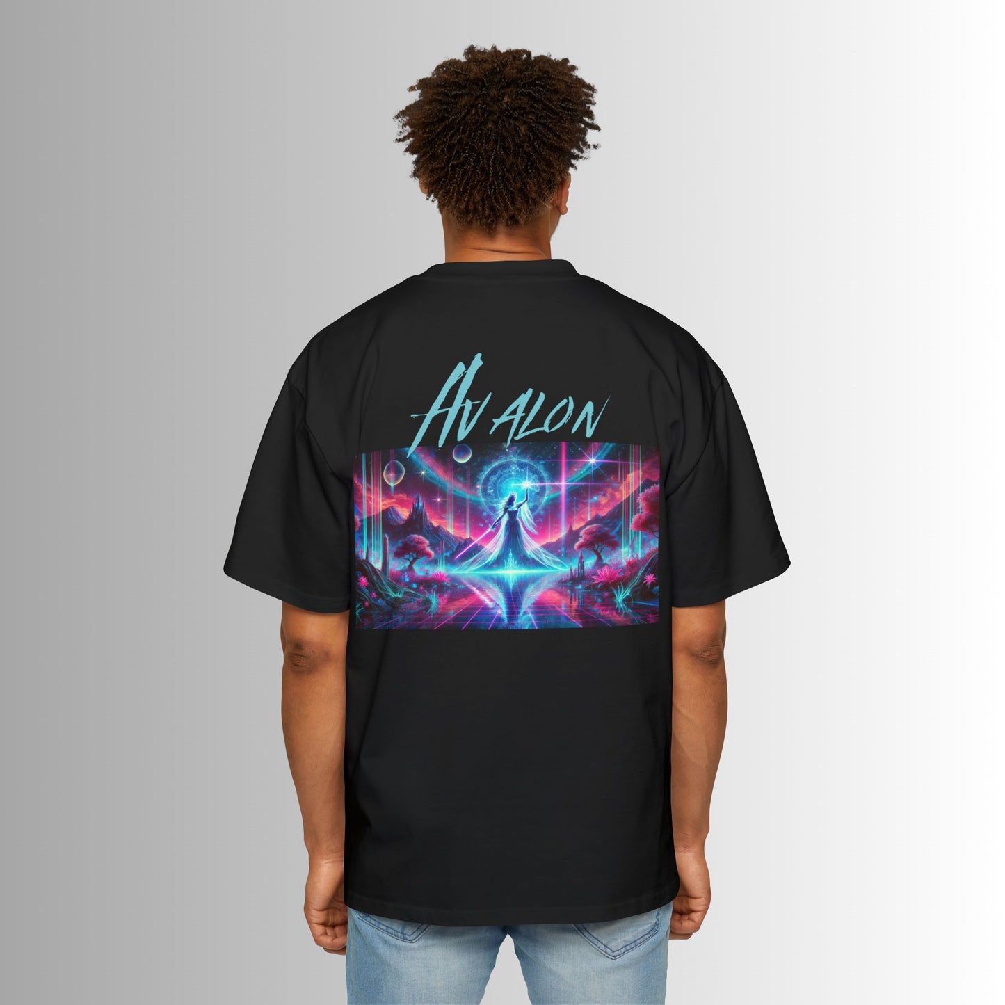 Immortal Bloodlines Men's Heavy Oversized Tee - Avalon Graphic T-Shirt