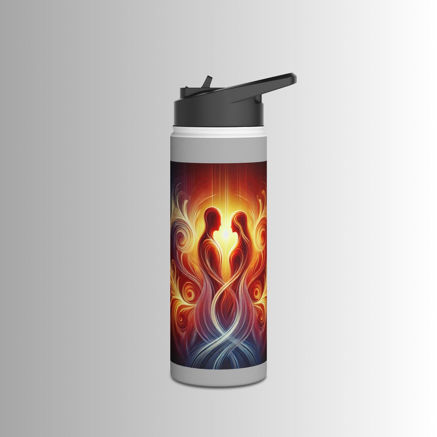 Eternal Flame - Stainless Steel Water Bottle, Standard Lid - The Immortal Love Collection