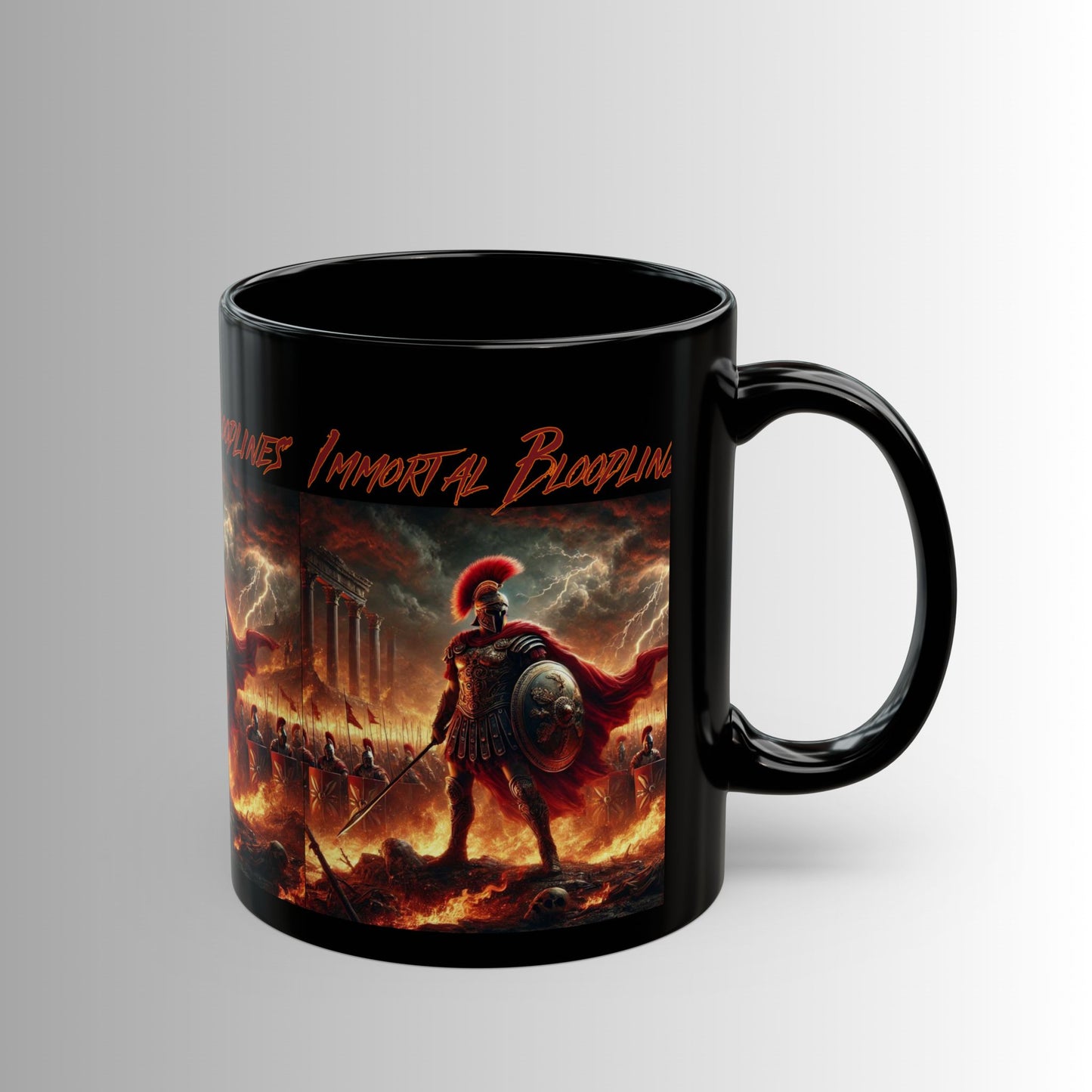 Immortal Bloodlines- God's Collection (Mars) -  Black Mug — (11oz & 15oz)
