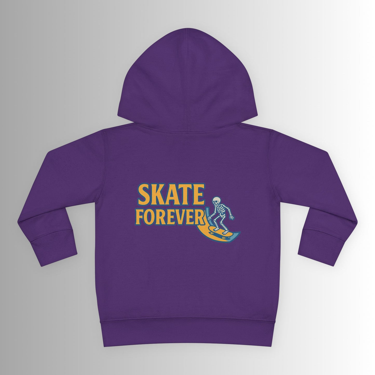 Toddler Hoodie — Neon 'Summer Vibes' Skeleton Pullover