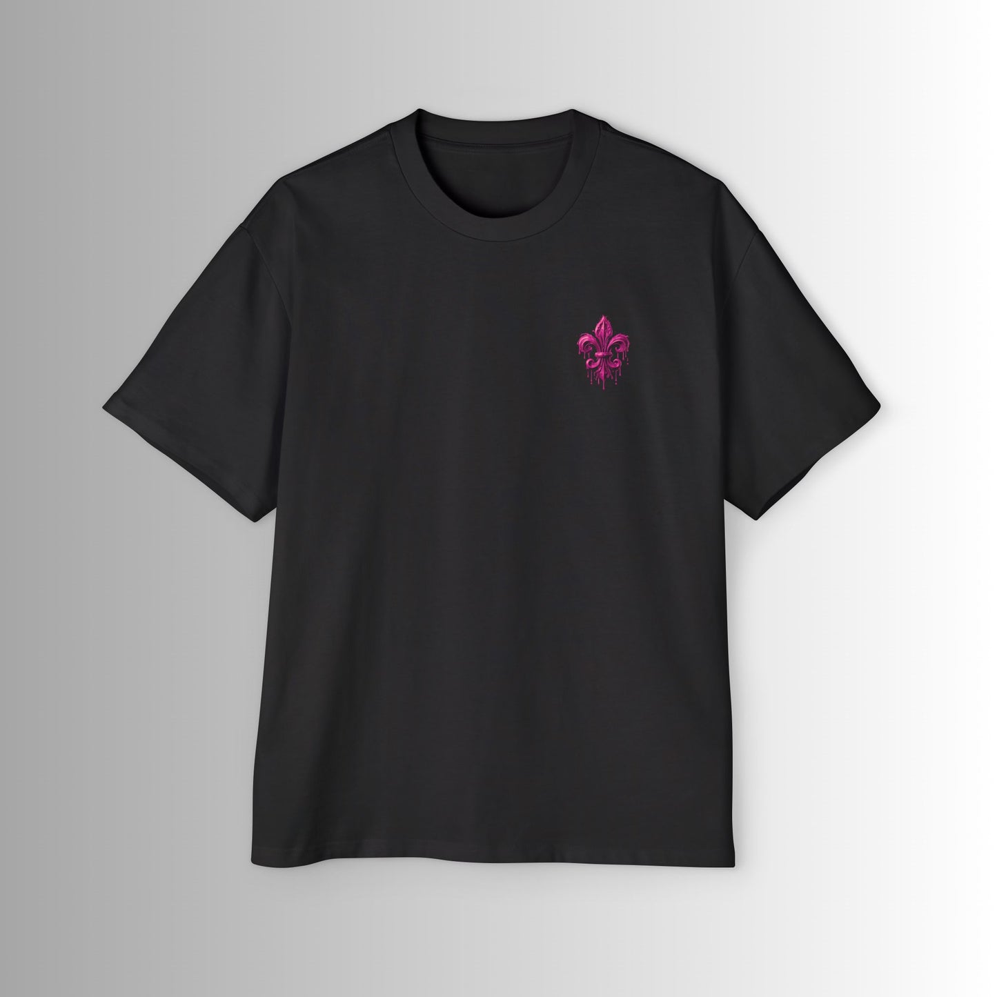 Heavy Oversized Tee - 'Immortal Bloodlines' Graphic Tee with Skull Rose GCC