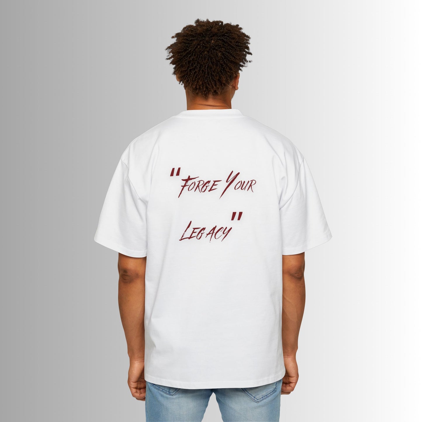 Men's Oversized Tee - Immortal Bloodlines - 'Forge Your Legacy' Graphic Shirt