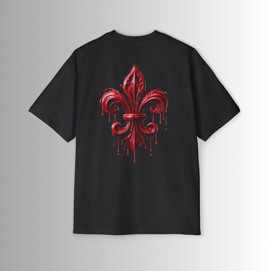 Oversized Tee - Immortal Bloodlines - Fleur de Lis Large Graphic Shirt