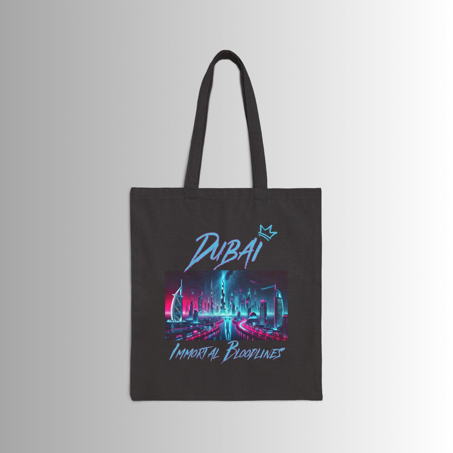 Immortal Bloodlines Gothic Tote Bag - Stylish Canvas Shopper for Art Lovers (Dubai) GCC