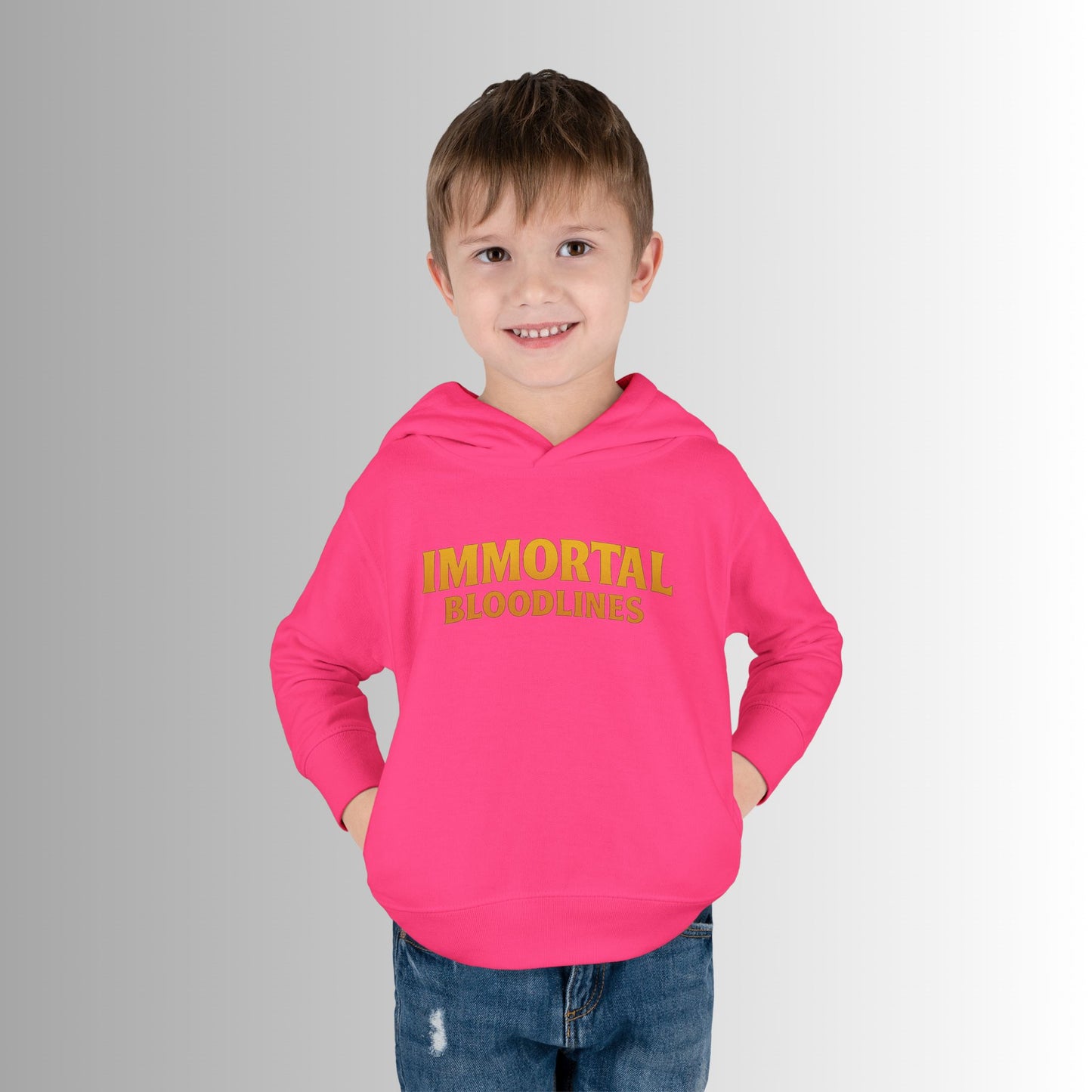 Toddler Hoodie — Neon 'Summer Vibes' Skeleton Pullover