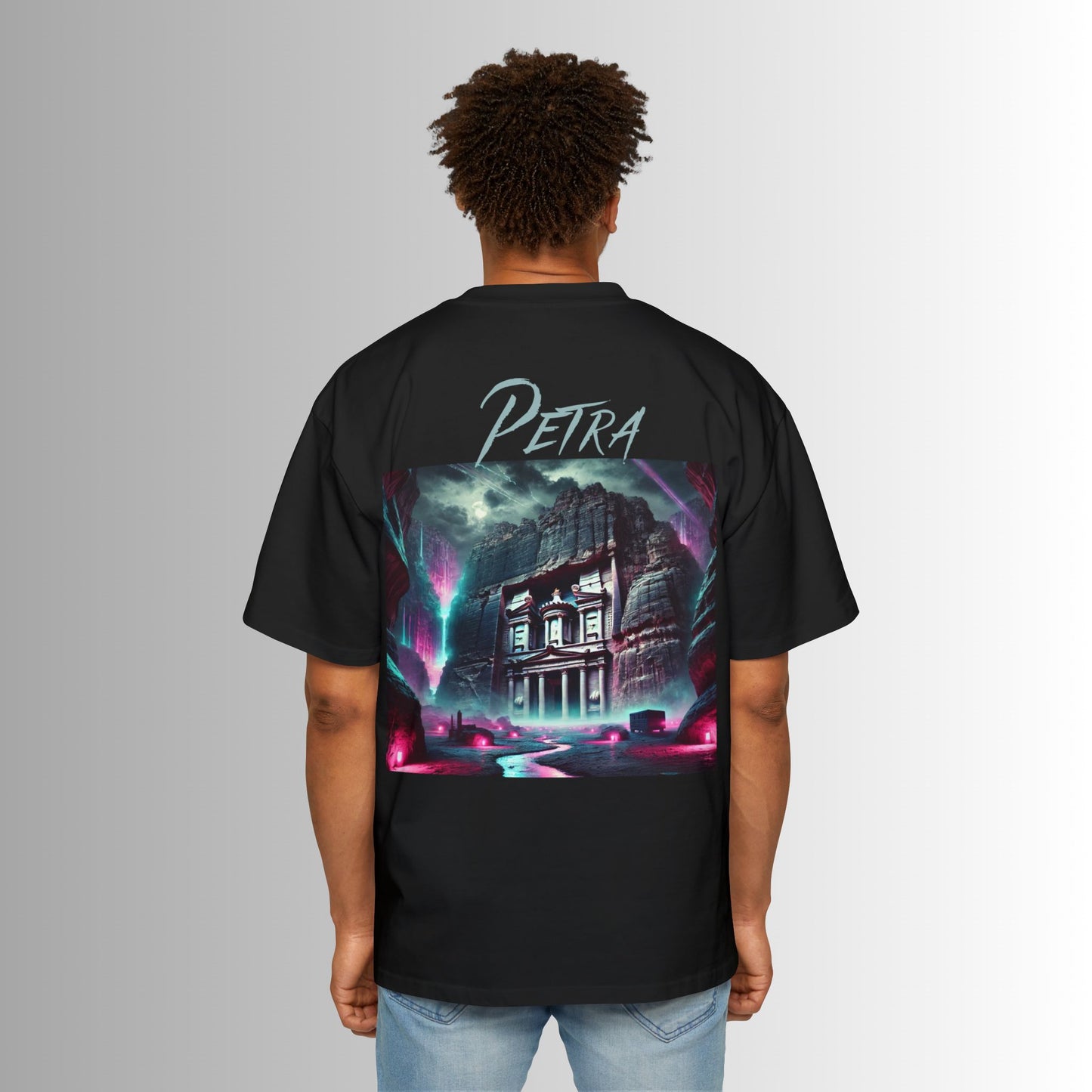 Immortal Bloodlines Men's Heavy Oversized Tee - Petra Graphic T-Shirt