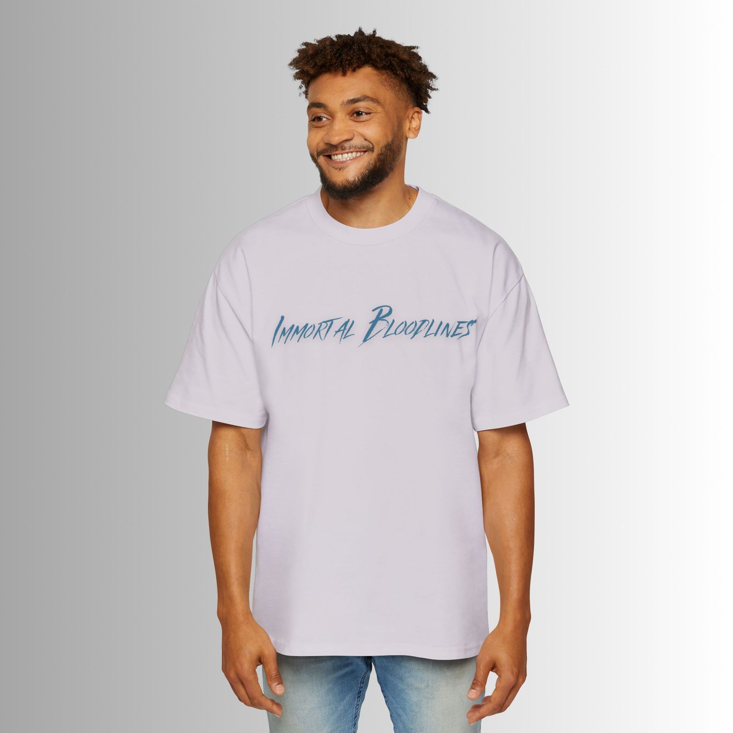 Immortal Bloodlines Men's Heavy Oversized Tee - Valhalla Graphic T-Shirt