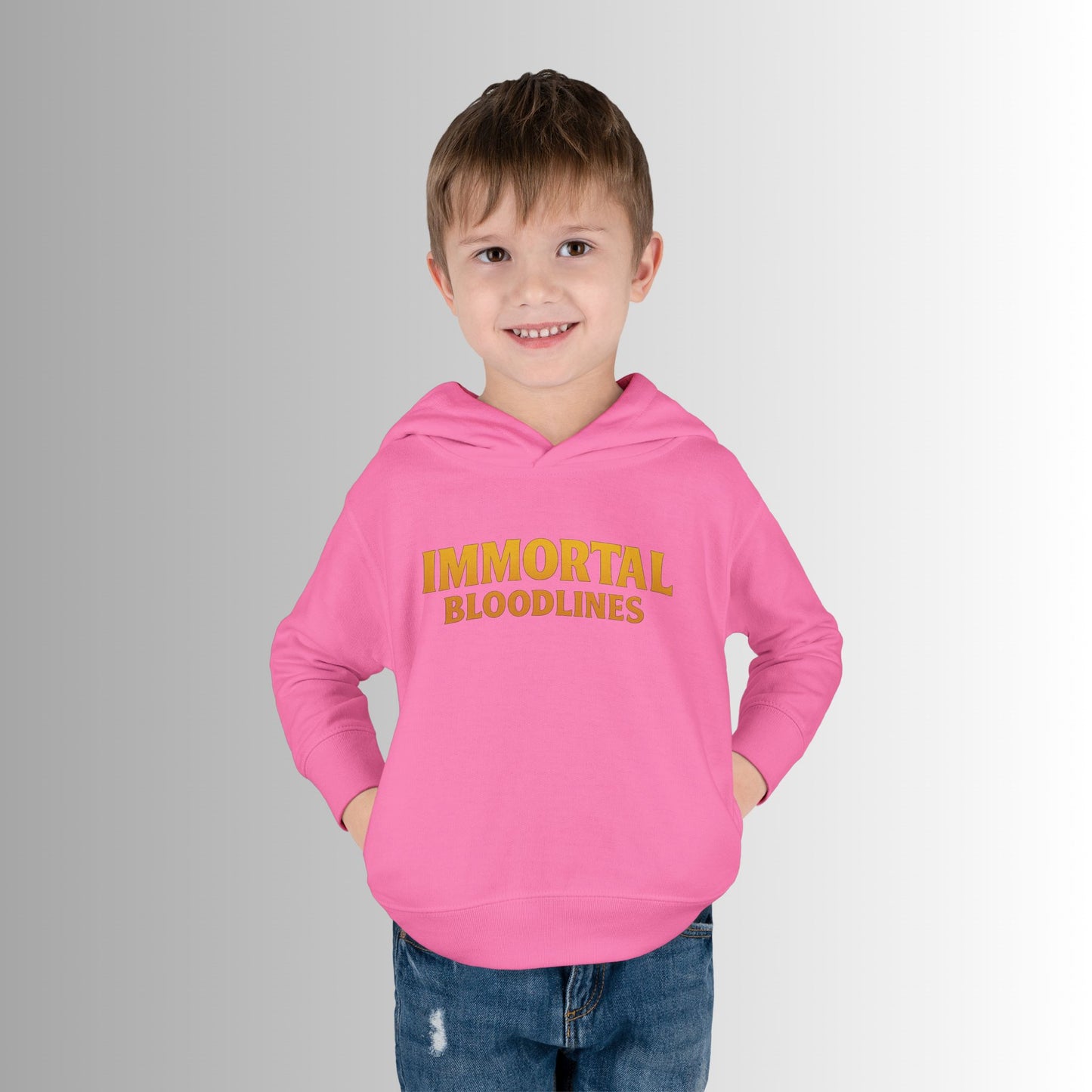 Toddler Hoodie — Neon 'Summer Vibes' Skeleton Pullover