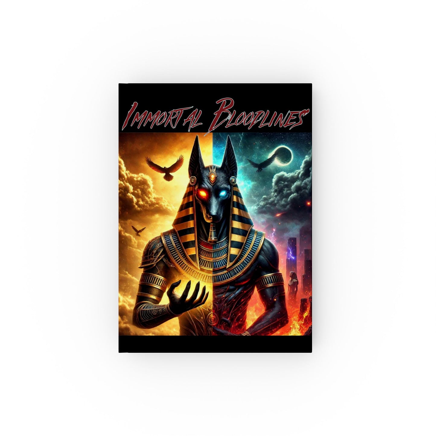 Hardback Journal — 'Immortal Bloodlines' Anubis Notebook