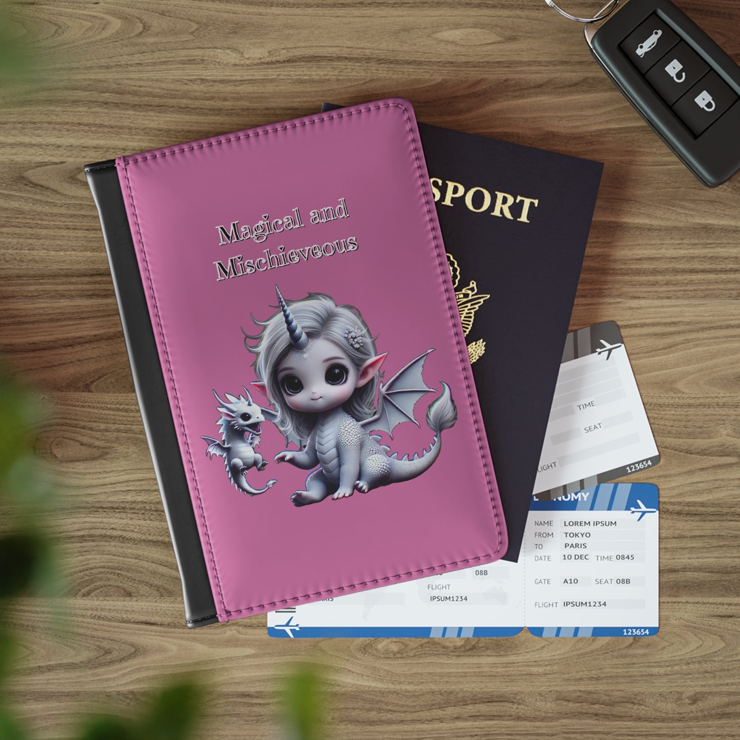 Magical and Mischievous Dragon Passport Cover