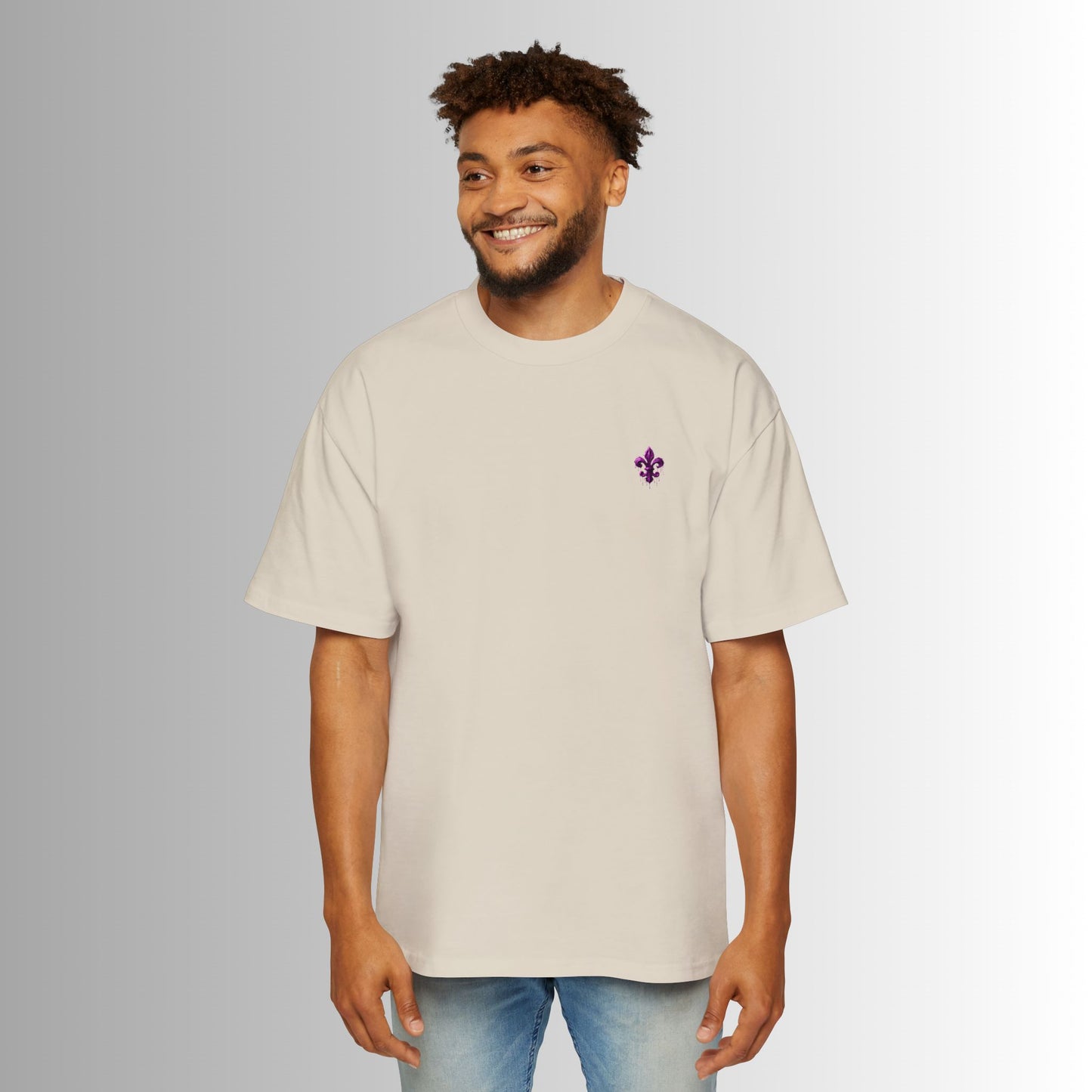 Immortal Bloodlines Men's Heavy Oversized Tee - Mount Olympus Graphic T-Shirt