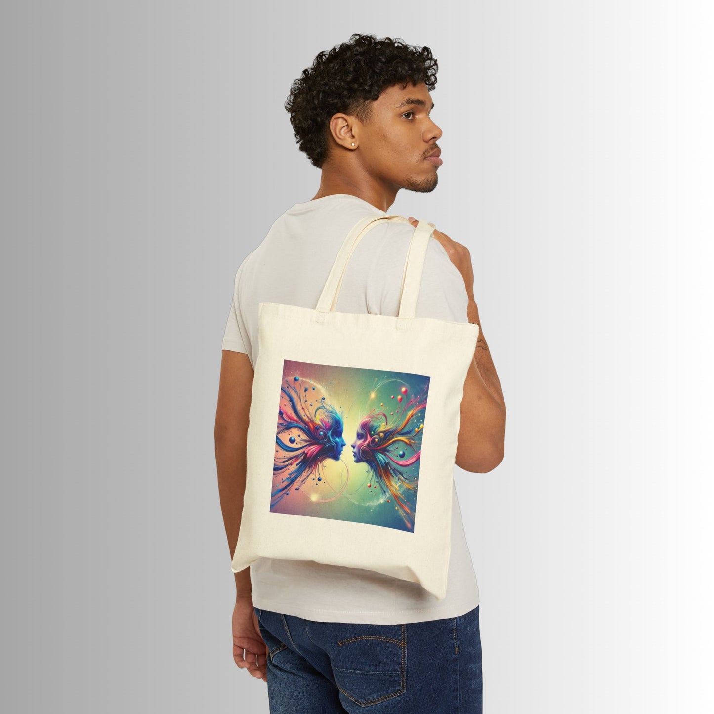 Immortal Bloodlines - Chemical Bond-  Tote Bag - Stylish Canvas Shopper for Art Lovers