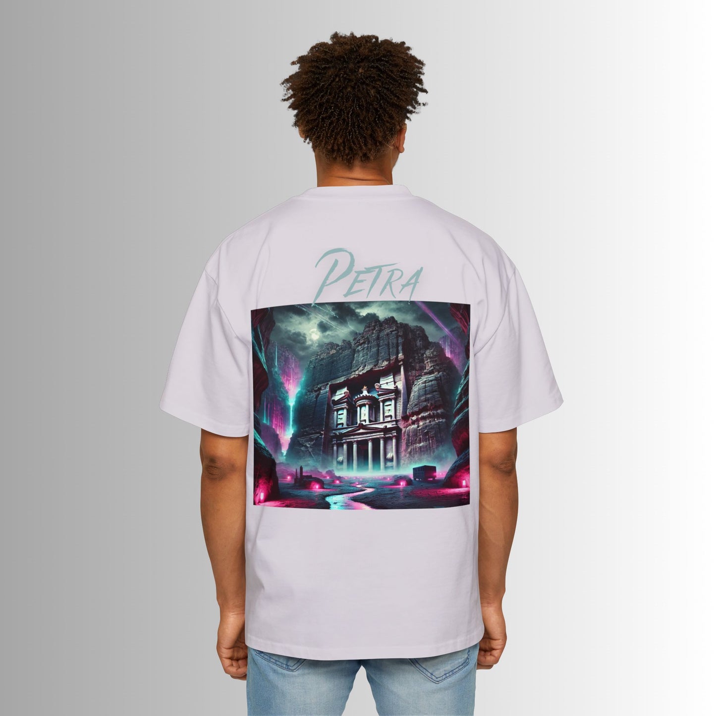 Immortal Bloodlines Men's Heavy Oversized Tee - Petra Graphic T-Shirt