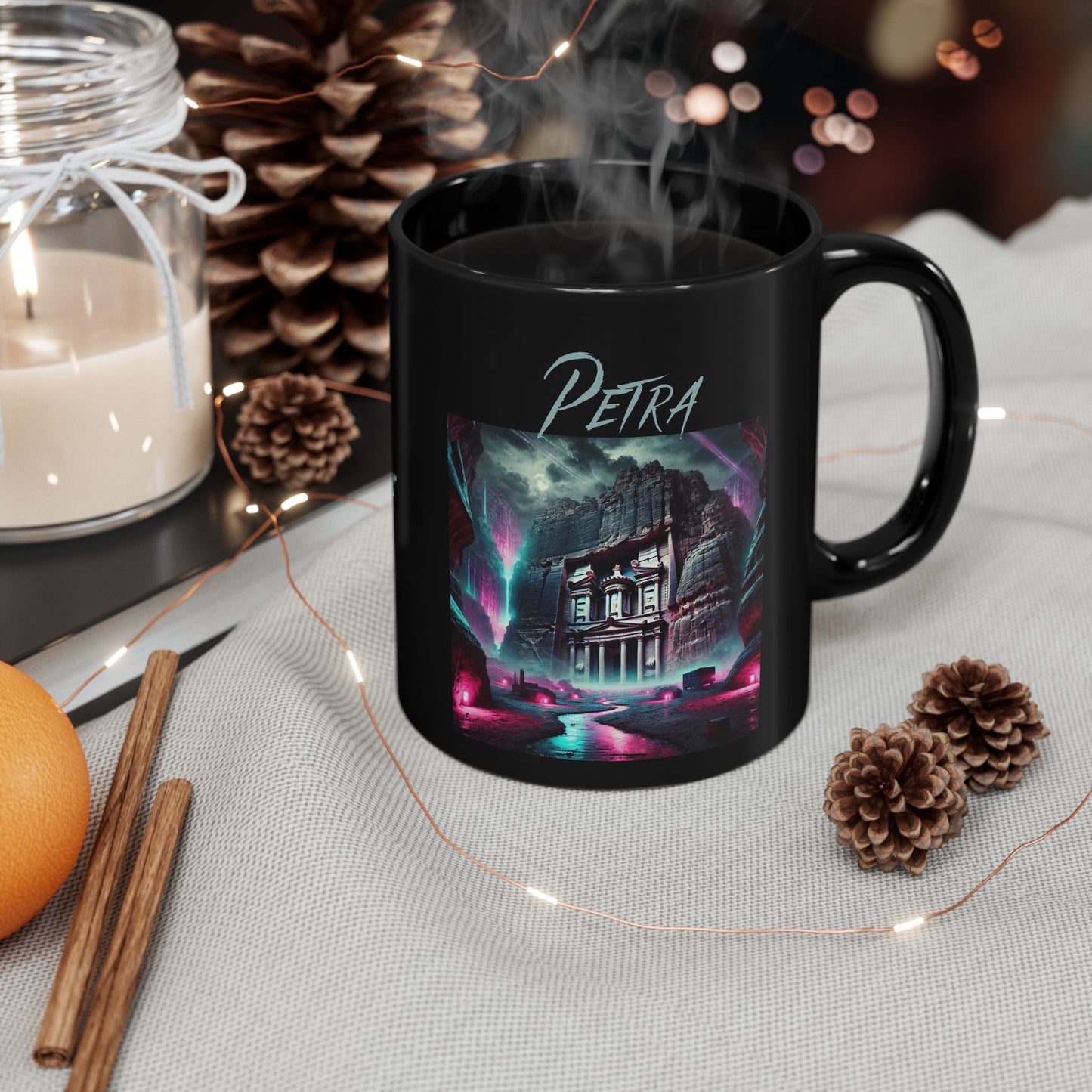 Immortal Bloodlines -  Petra Mug - Vibrant Graphic Coffee Cup for Mythology Lovers