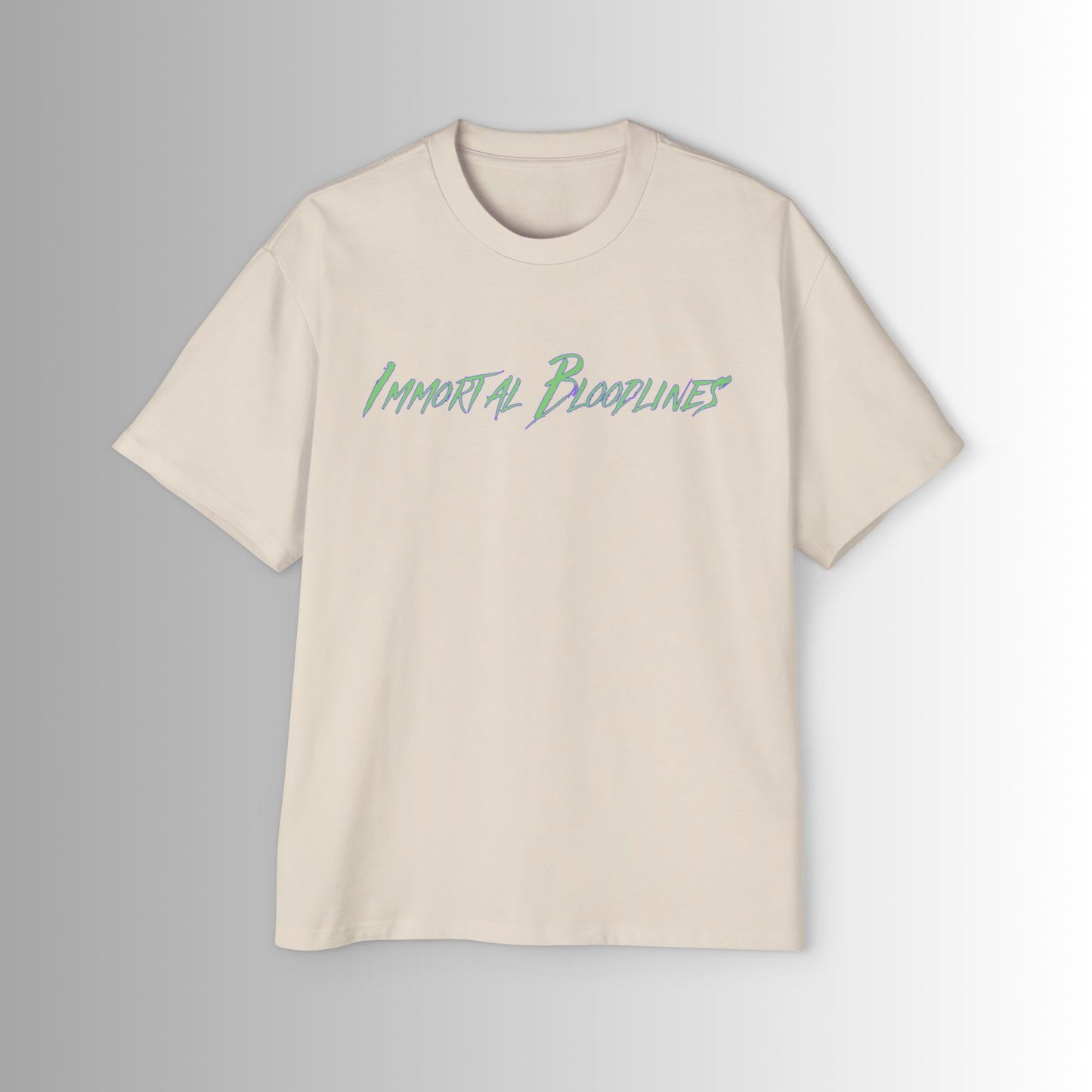 Immortal Bloodlines Men's Heavy Oversized Tee - Atlantis Graphic T-Shirt