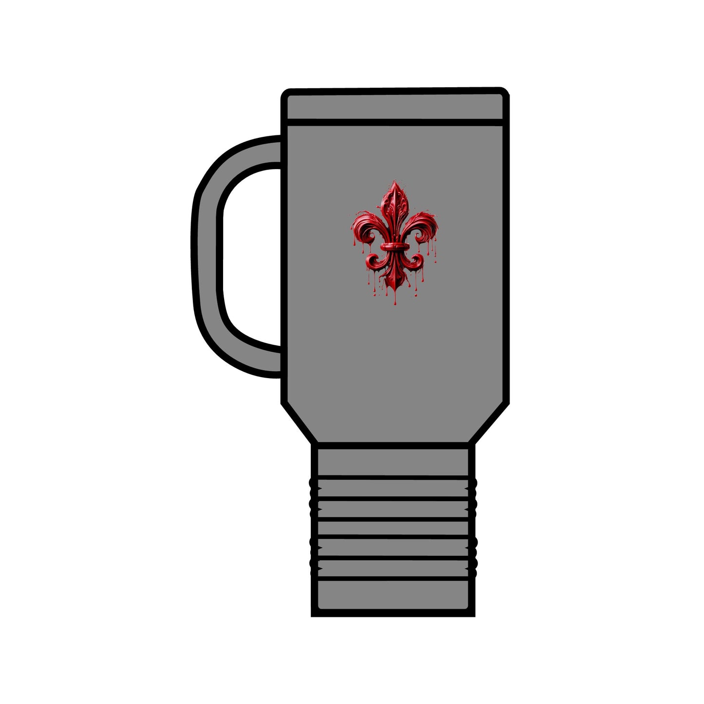 Unique Insulated Travel Mug with Gothic Designs (Get Well Soon) - 40oz
