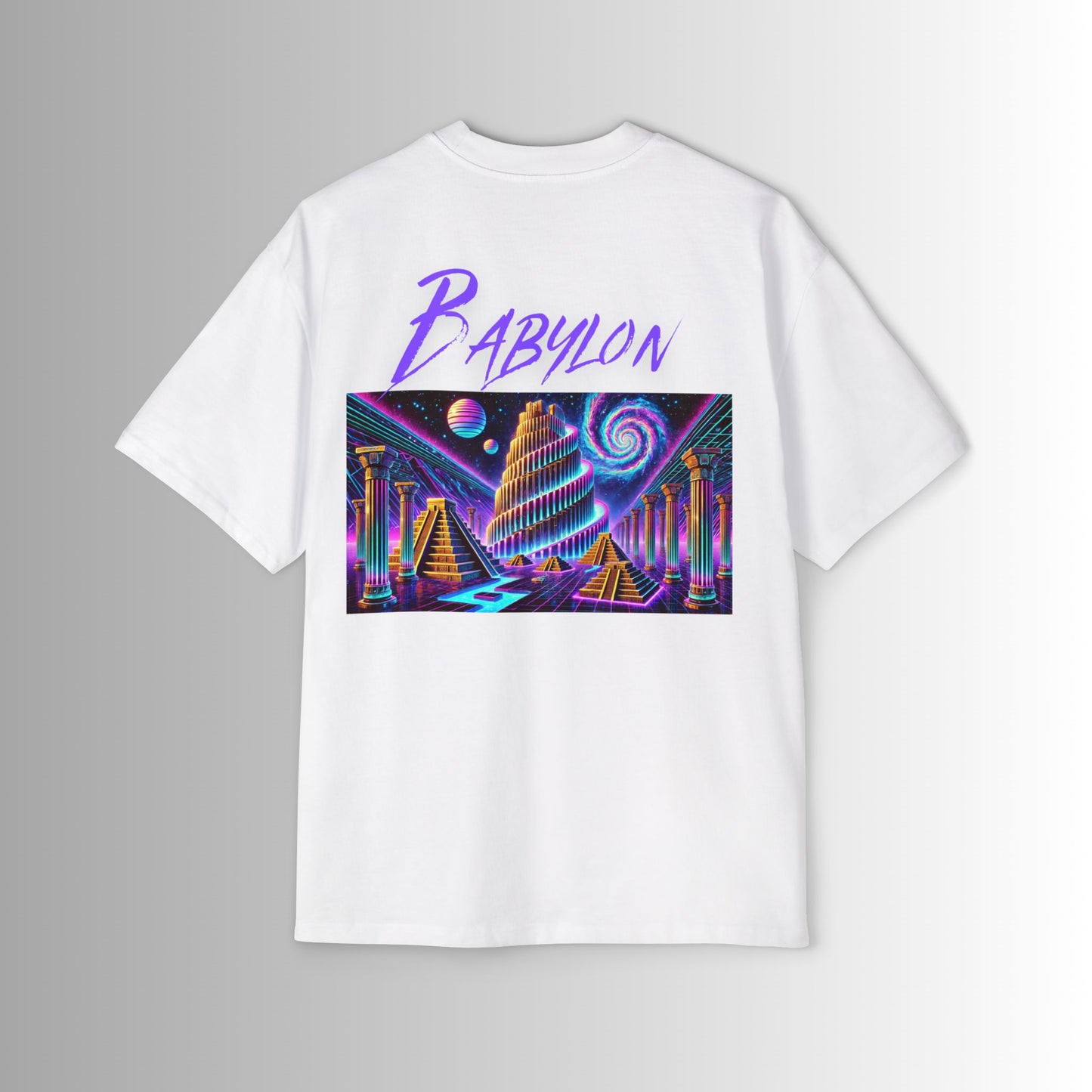 Immortal Bloodlines Men's Heavy Oversized Tee - Babylon Graphic T-Shirt