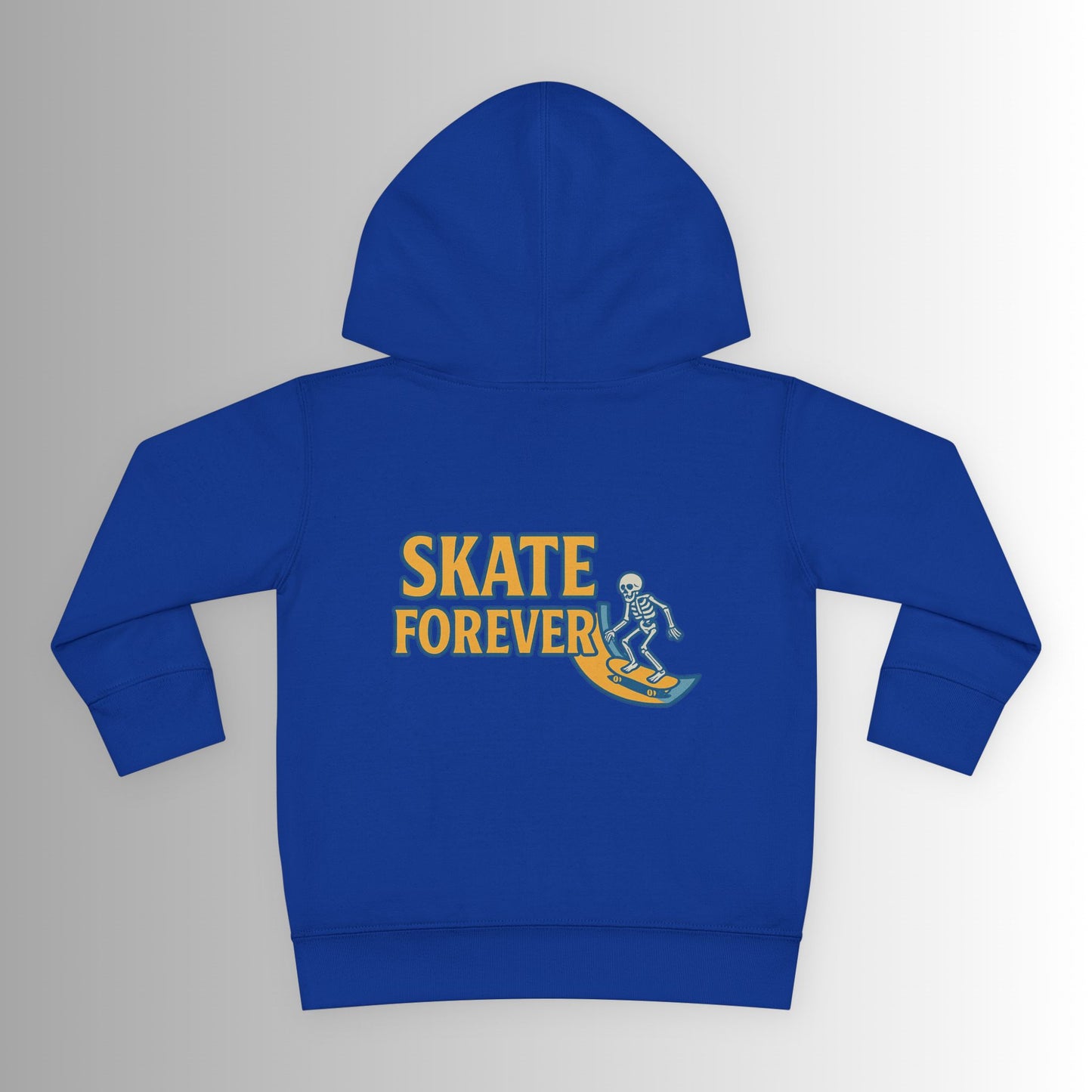 Toddler Hoodie — Neon 'Summer Vibes' Skeleton Pullover