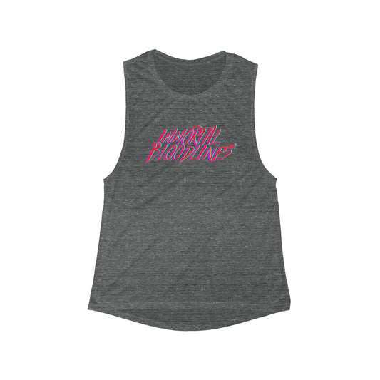 Women's Flowy Scoop Muscle Tank - Immortal Bloodlines Logo
