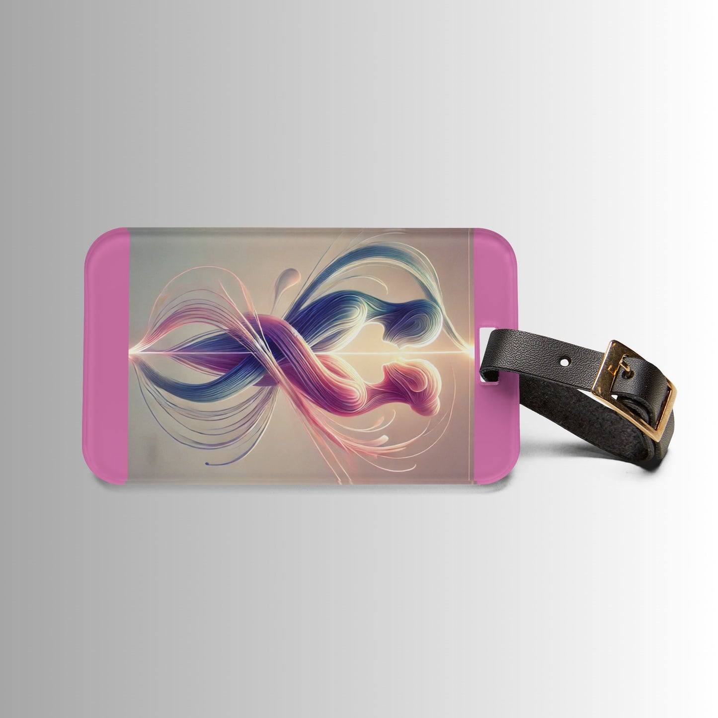 Romantic Infinity Luggage Tag – Pink Couple Heart Design - Bound by Love