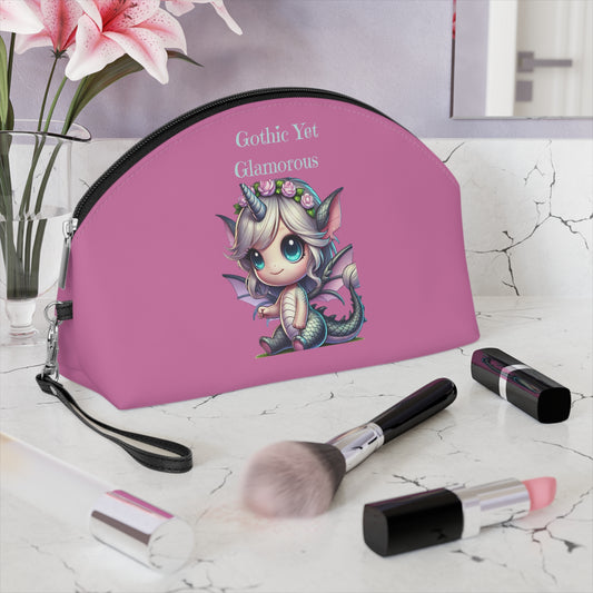 Gothic Tot Glamorous Makeup Bag — Cute Dragon Unicorn Cosmetic Pouch