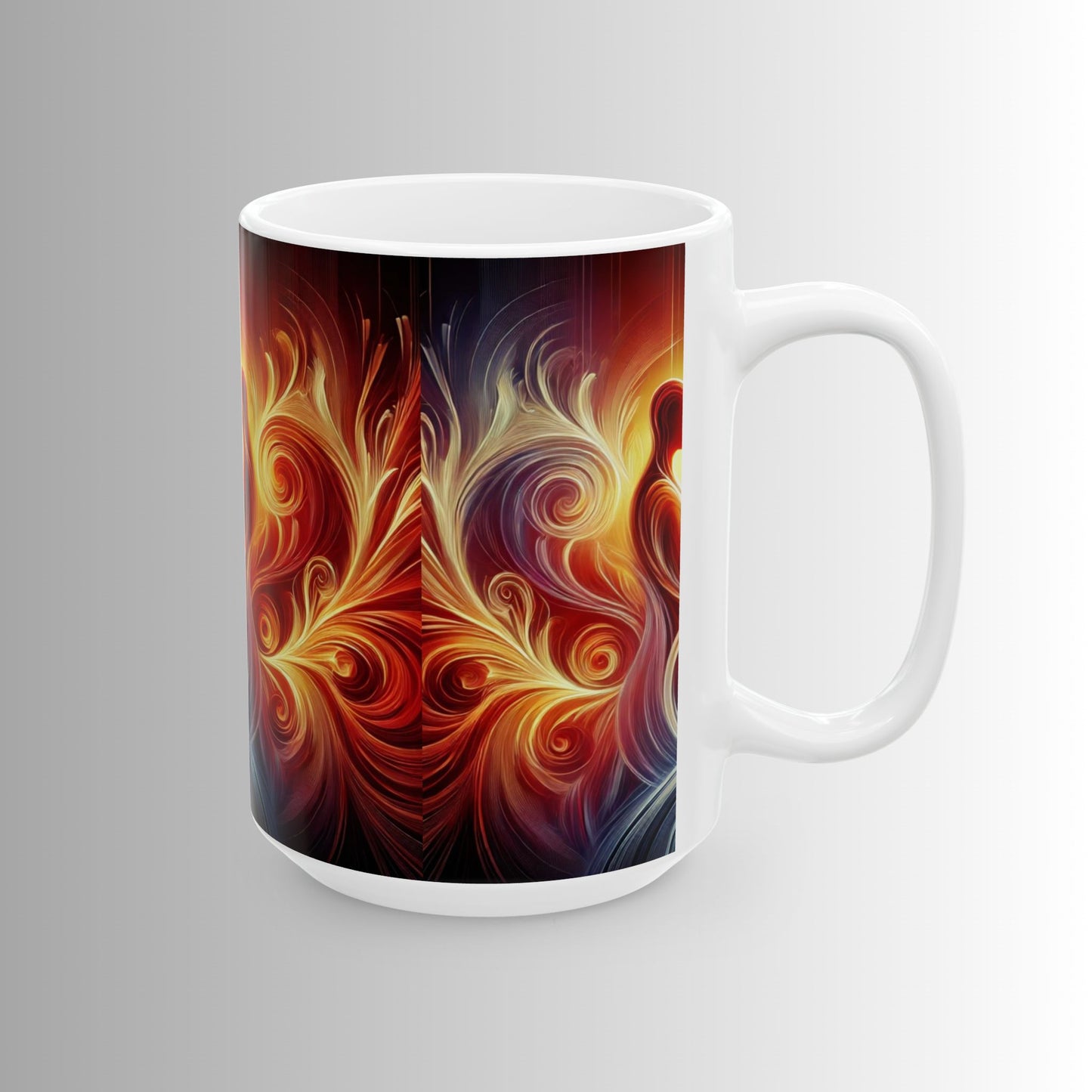 Eternal Flame - Immortal Love Collection - Unique 11oz & 15oz Love Design for Coffee & Tea Lovers