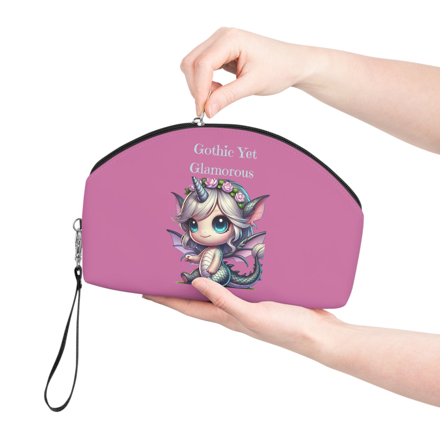 Gothic Tot Glamorous Makeup Bag — Cute Dragon Unicorn Cosmetic Pouch