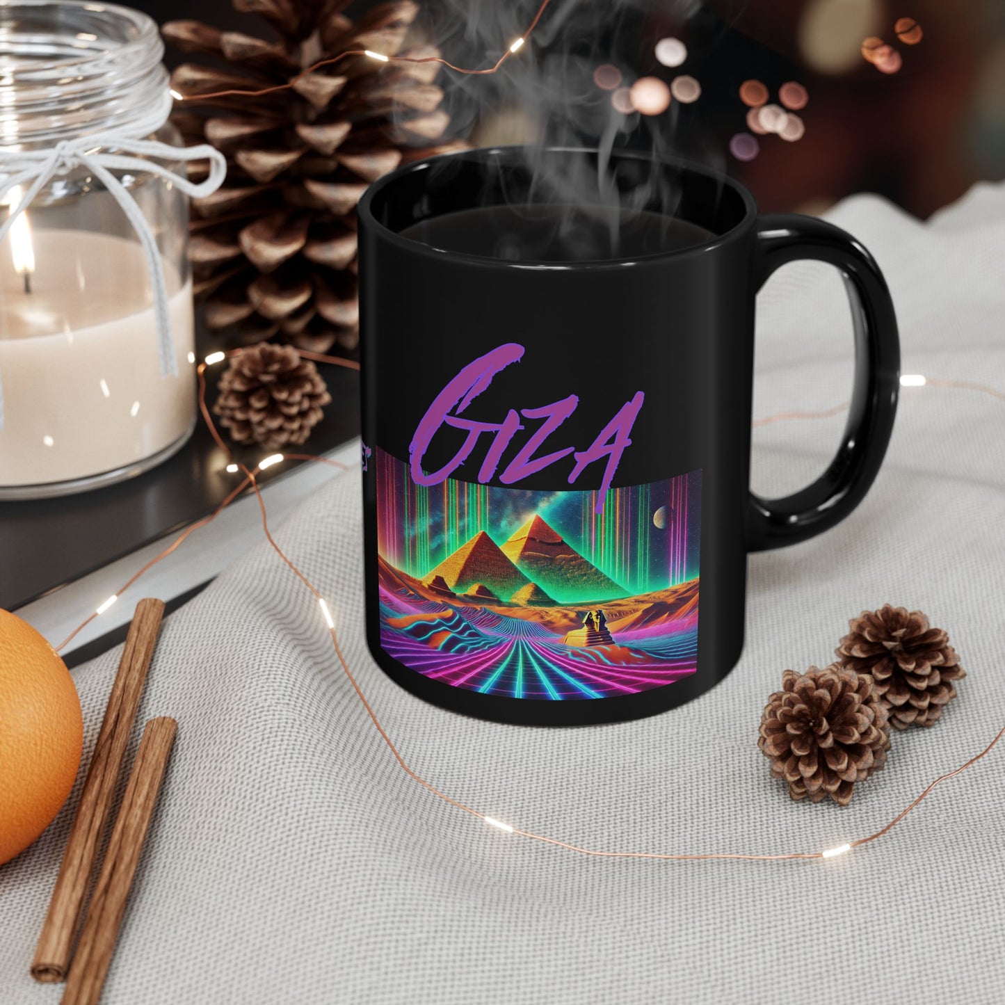 Immortal Bloodlines - Giza Mug - Vibrant Graphic Coffee Cup for Mythology Lovers