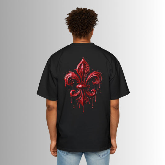 Oversized Tee - Immortal Bloodlines - Fleur de Lis Large Graphic Shirt (GCC)