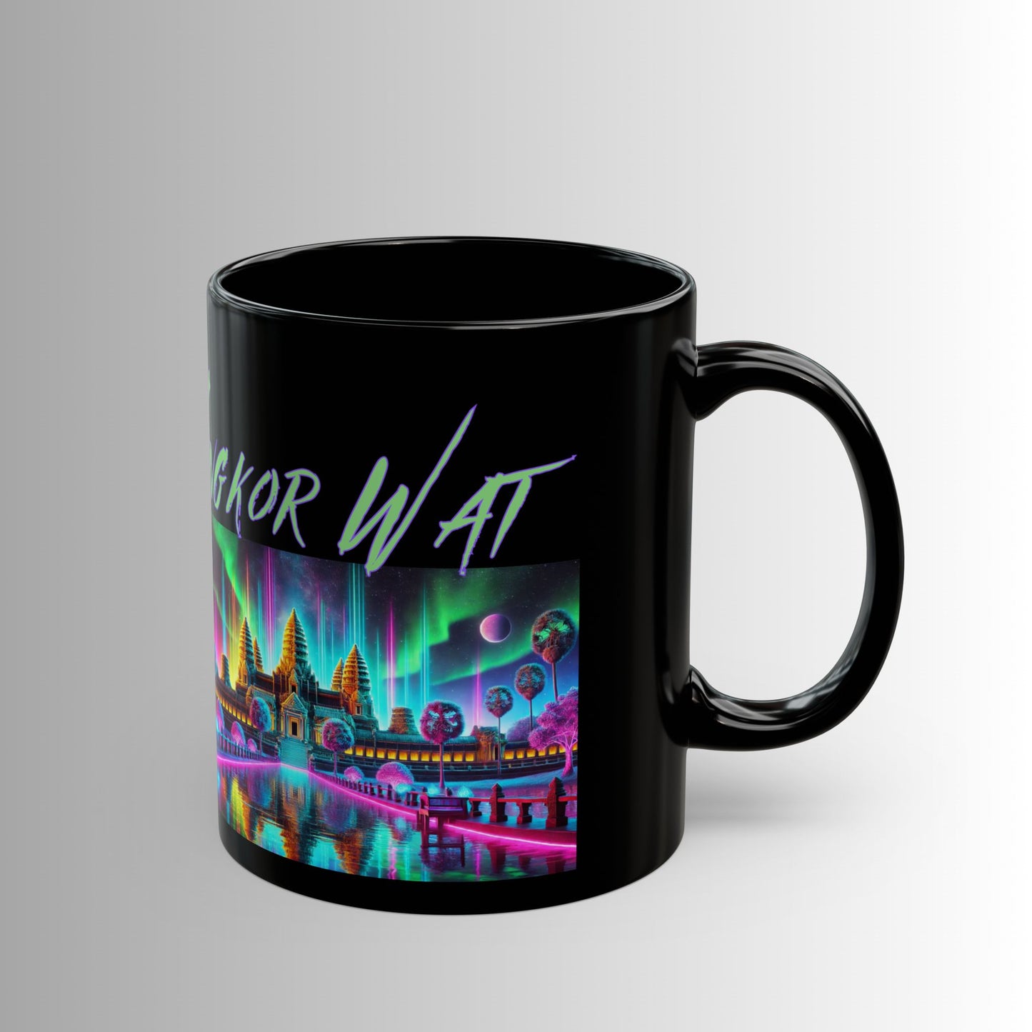Immortal Bloodlines - Angkor Wat Mug - Vibrant Graphic Coffee Cup for Mythology Lovers